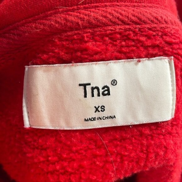 Aritzia Red Half-Zip Sweatshirt - Picture 6 of 10